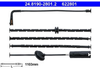 Warning Contact, brake pad wear 24.8190-2801.2 ATE