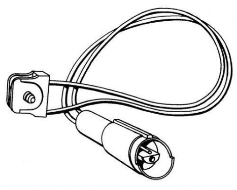 Warning Contact, brake pad wear 39505 ABS