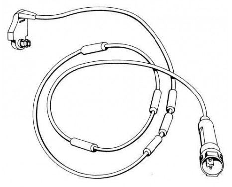 Warning Contact, brake pad wear 39519 ABS
