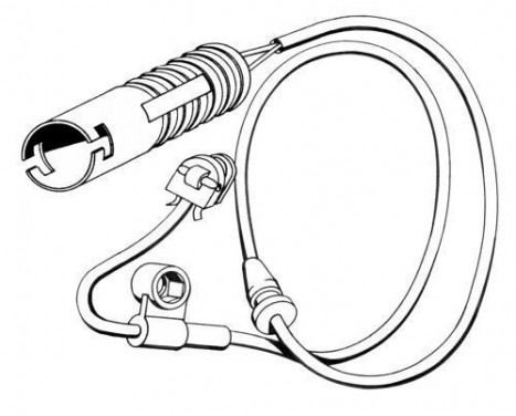 Warning Contact, brake pad wear 39531 ABS