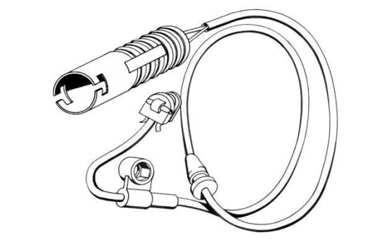 Warning Contact, brake pad wear 39531 ABS