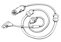 Warning Contact, brake pad wear 39559 ABS