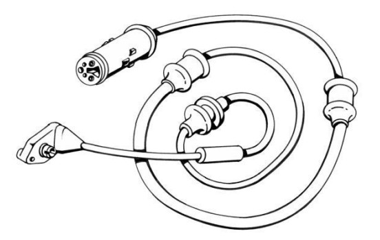 Warning Contact, brake pad wear 39559 ABS
