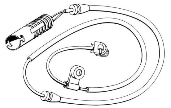 Warning Contact, brake pad wear 39584 ABS