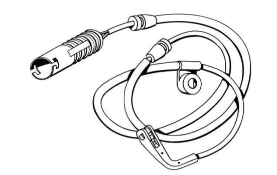 Warning Contact, brake pad wear 39592 ABS