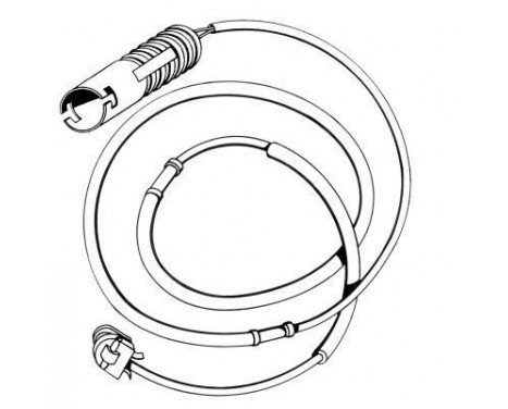 Warning Contact, brake pad wear 39593 ABS