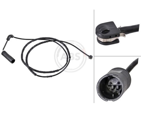 Warning Contact, brake pad wear 39651 ABS, Image 3