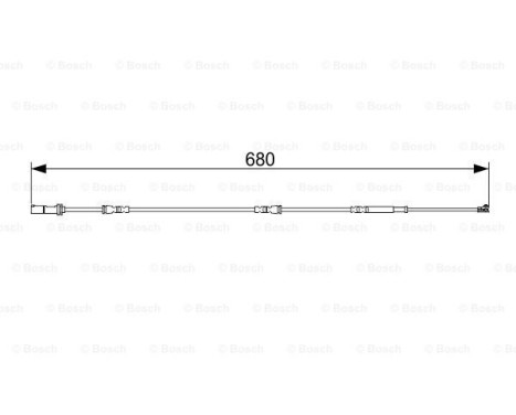 Warning Contact, brake pad wear AP1035 Bosch, Image 5