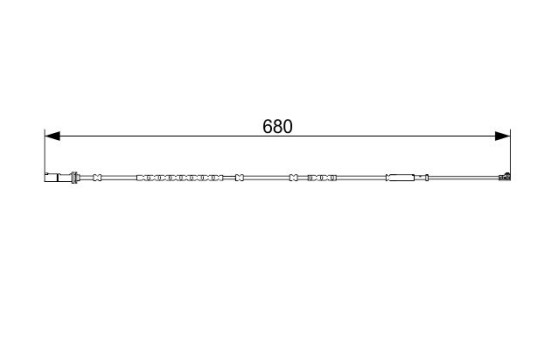 Warning Contact, brake pad wear AP1036 Bosch, Image 5