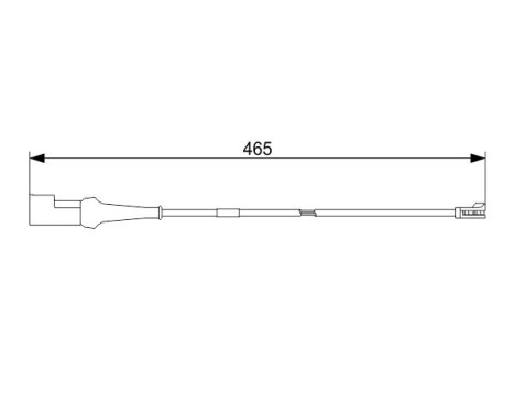 Warning Contact, brake pad wear AP1040 Bosch, Image 5