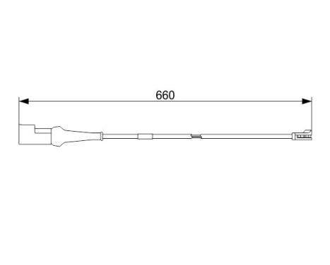 Warning Contact, brake pad wear AP1042 Bosch, Image 5