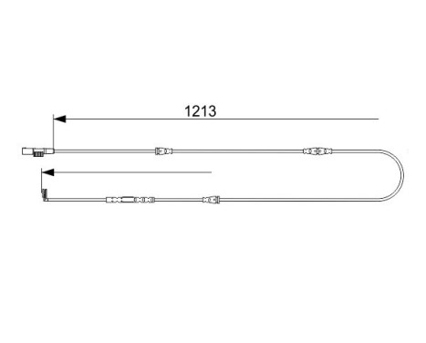 Warning Contact, brake pad wear AP1047 Bosch, Image 5