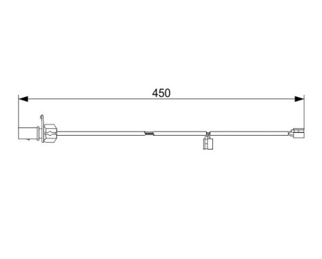 Warning Contact, brake pad wear AP1050 Bosch