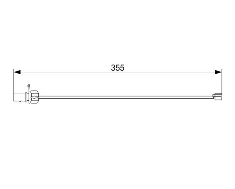 Warning Contact, brake pad wear AP1052 Bosch, Image 5