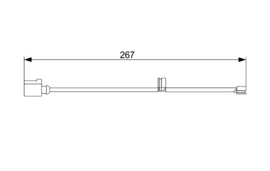 Warning Contact, brake pad wear AP1053 Bosch