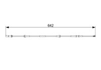 Warning Contact, brake pad wear AP1585 Bosch