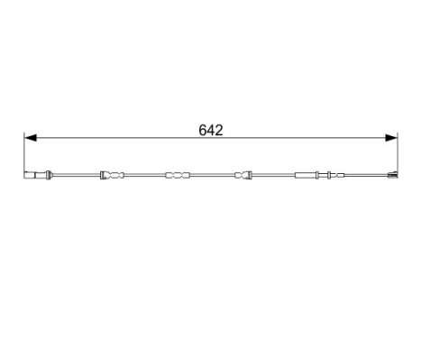 Warning Contact, brake pad wear AP1585 Bosch, Image 5