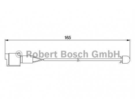 Warning Contact, brake pad wear AP162 Bosch