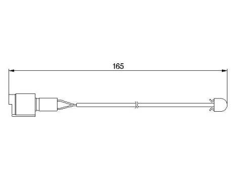 Warning Contact, brake pad wear AP162 Bosch, Image 2