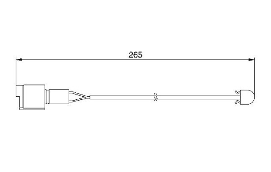 Warning Contact, brake pad wear AP163 Bosch, Image 2