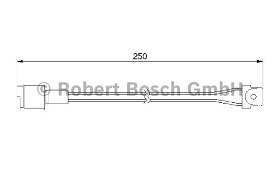 Warning Contact, brake pad wear AP164 Bosch