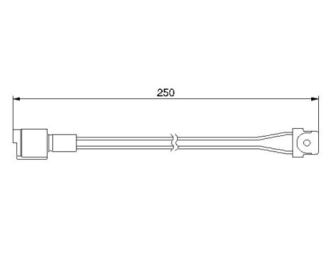 Warning Contact, brake pad wear AP164 Bosch, Image 2