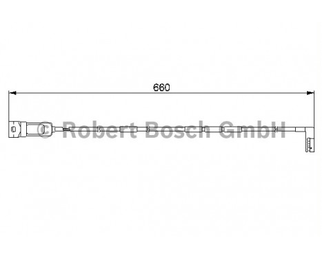 Warning Contact, brake pad wear AP168 Bosch