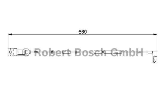 Warning Contact, brake pad wear AP168 Bosch