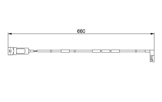 Warning Contact, brake pad wear AP168 Bosch, Image 2