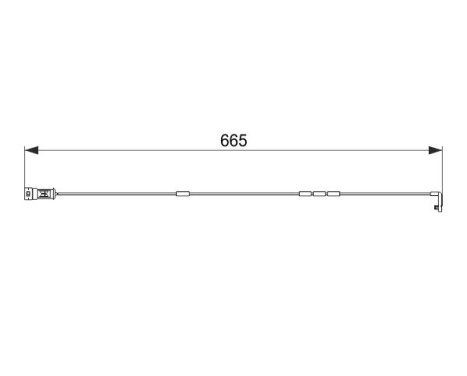 Warning Contact, brake pad wear AP179 Bosch
