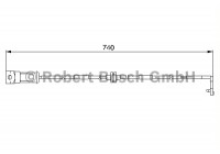 Warning Contact, brake pad wear AP190 Bosch