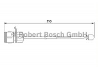 Warning Contact, brake pad wear AP193 Bosch