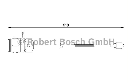 Warning Contact, brake pad wear AP193 Bosch