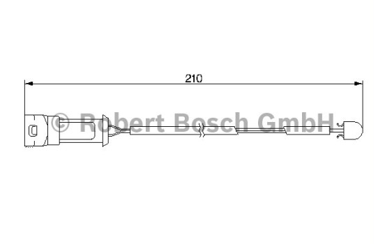 Warning Contact, brake pad wear AP194 Bosch