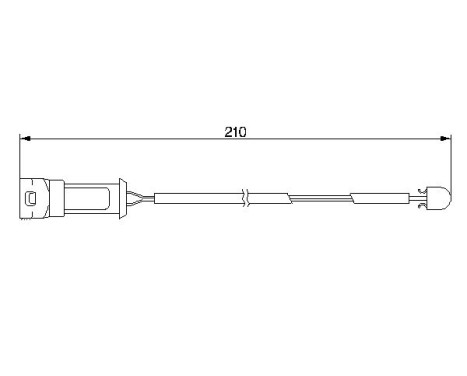 Warning Contact, brake pad wear AP194 Bosch, Image 2
