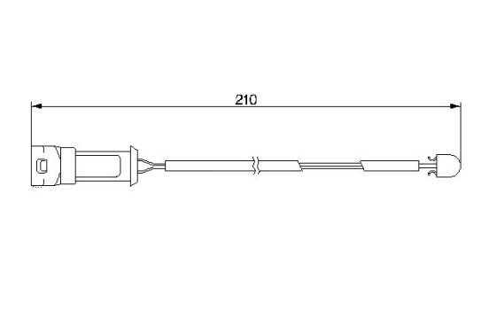 Warning Contact, brake pad wear AP194 Bosch, Image 2