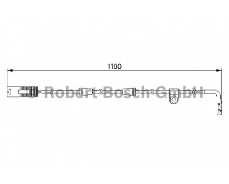 Warning Contact, brake pad wear AP197 Bosch