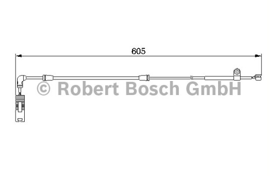 Warning Contact, brake pad wear AP198 Bosch, Image 2