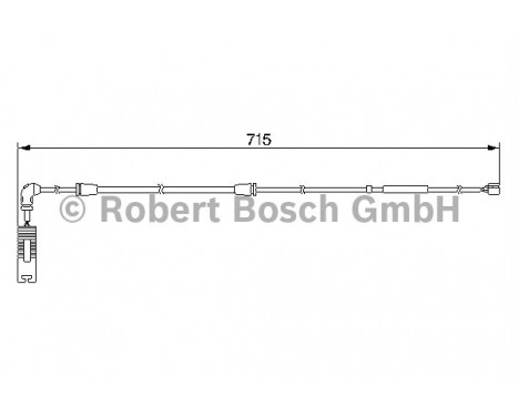 Warning Contact, brake pad wear AP201 Bosch