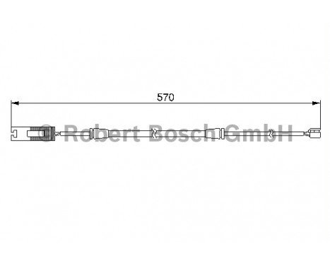 Warning Contact, brake pad wear AP206 Bosch