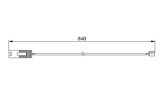 Warning Contact, brake pad wear AP208 Bosch, Image 2