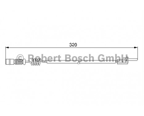 Warning Contact, brake pad wear AP214 Bosch