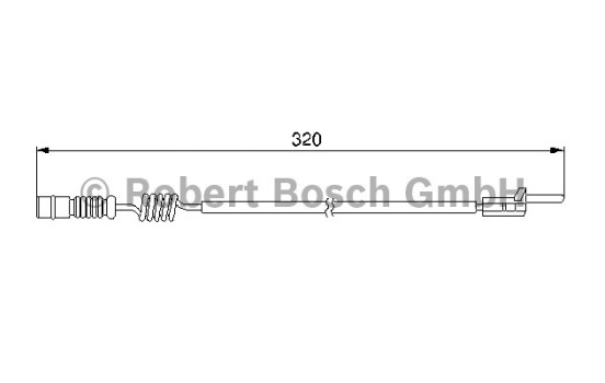Warning Contact, brake pad wear AP214 Bosch