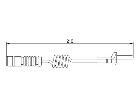 Warning Contact, brake pad wear AP217 Bosch, Image 2