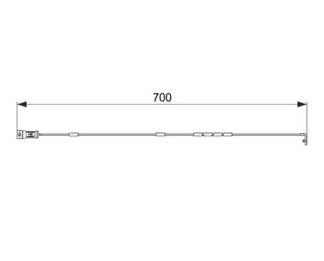 Warning Contact, brake pad wear AP222 Bosch