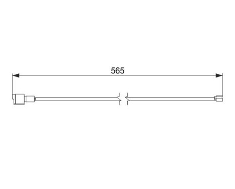 Warning Contact, brake pad wear AP225 Bosch