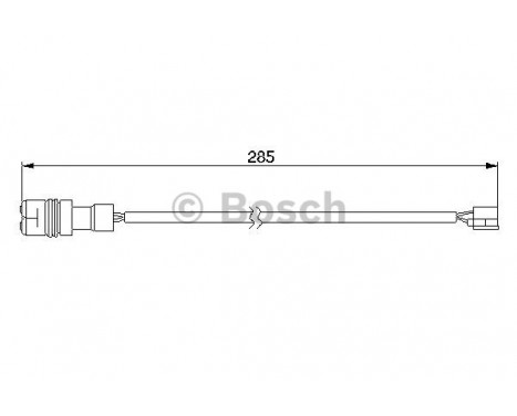 Warning Contact, brake pad wear AP238 Bosch