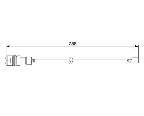 Warning Contact, brake pad wear AP238 Bosch, Image 2