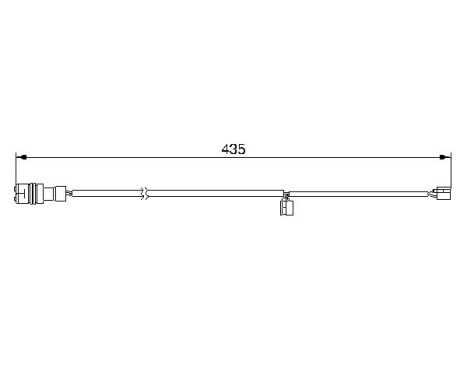 Warning Contact, brake pad wear AP240 Bosch, Image 2