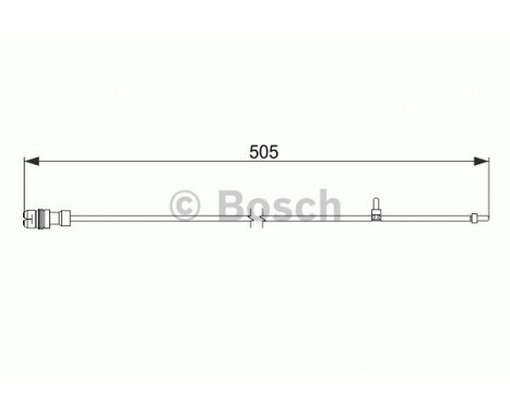 Warning Contact, brake pad wear AP245 Bosch